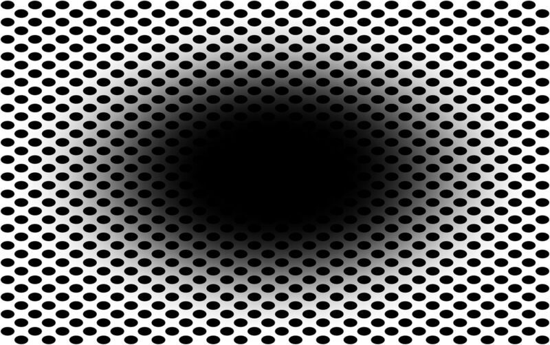Expanding Hole Optical Illusion