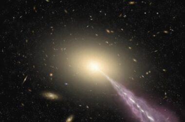Giant Galaxy With a High-Energy Jet