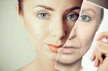 Woman Face Aging Concept