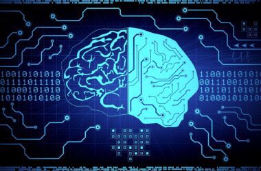 Digital Brain Computer AI Concept