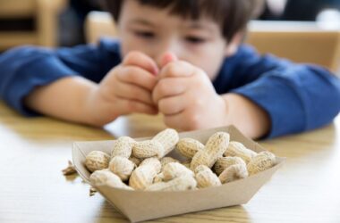Child Eating Peanuts