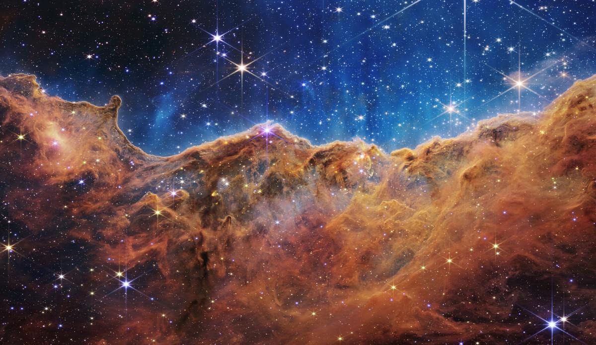 image du télescope james webb région de formation d'étoiles carina nircam nasa nasa
