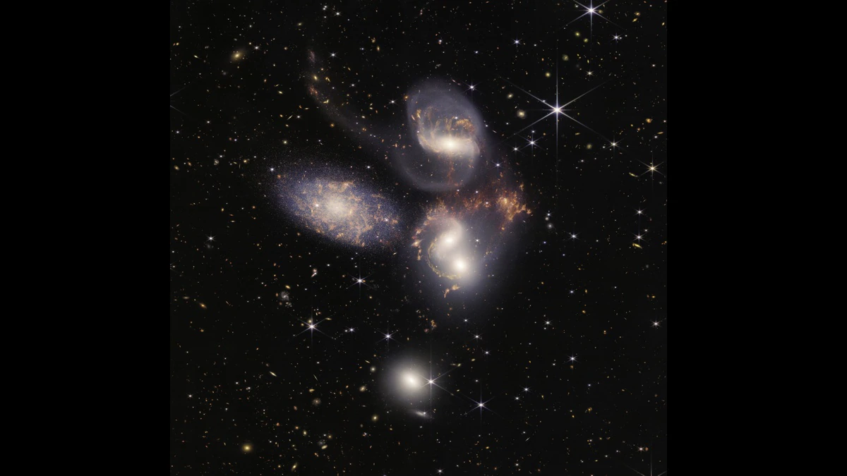 james webb telescope galaxies stephans quintet sq nircam miri nasa nasa