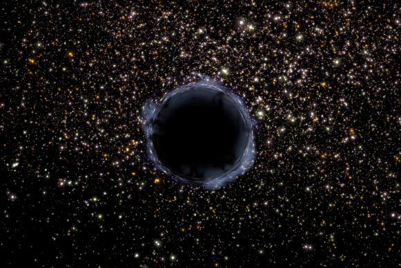 Un trou de ver traversable dans quatre dimensions spatio-temporelles. Crédit image : NASA / G. Bacon, STScI.