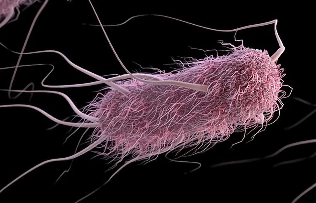 Illustration de la bactérie E coli