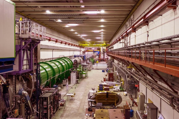 Expérience NA62 dans la zone Nord du CERN. Crédit image : NA62 / CERN.