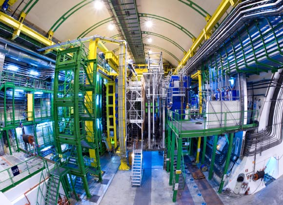 Vue du détecteur LHCb. Crédit image : CERN.