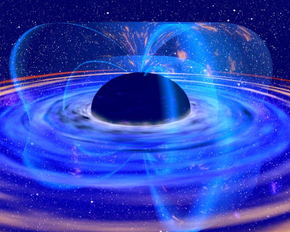 Une impression d'artiste d'un disque d'accrétion autour d'un trou noir. Crédit image : XMM-Newton / ESA / NASA.