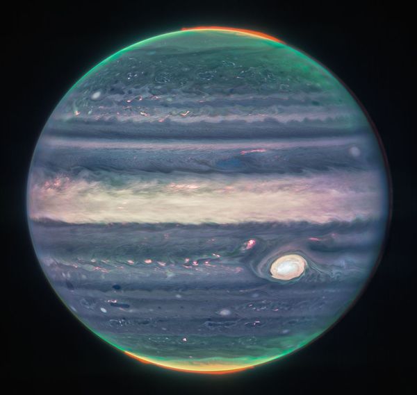 Image composite Webb NIRCam de Jupiter