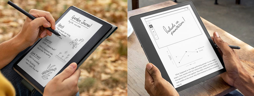 Kindle Scribe pour la lecture et l'écriture, écran blanc 300ppi Pperwhite avec Basic Pen