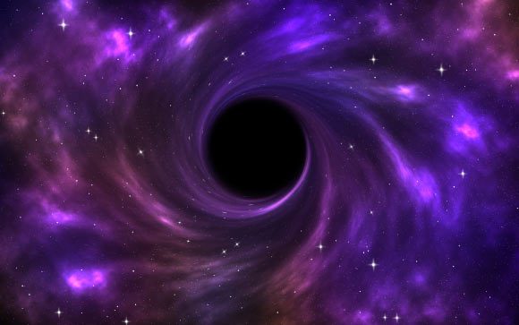 Foo et al. analysent la dynamique d'un détecteur dans un espace-temps généré par un trou noir dans une superposition de masses. Crédit image : Sci.News.