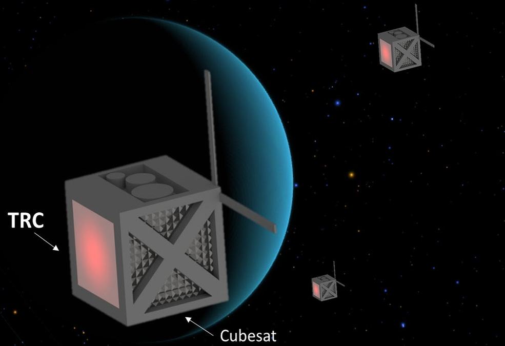 Le concept de cellule thermoradiative de Polly pourrait changer notre façon d'aborder l'exploration spatiale, nous permettant d'utiliser des engins spatiaux plus petits et plus polyvalents comme les CubeSats. Crédit image : Stephen Polly.