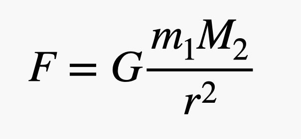 F égale Gravité fois m 1 fois M 2 sur r au carré.