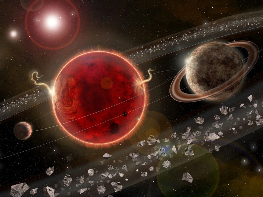 Les super-Terres sont communes autour d'autres étoiles, et notre voisine stellaire la plus proche en héberge même une. Cette illustration d'artiste du système Proxima Centauri montre Proxima b à gauche tandis que la Super-Terre Proxima C est à droite. Crédit image : Lorenzo Santinelli