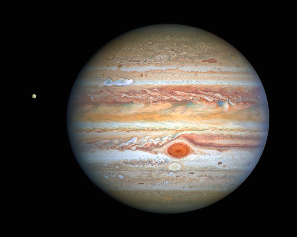 Une image du télescope spatial Hubble de Jupiter en 2020. Les planétologues ont étudié les changements de température dans sa basse atmosphère et pourraient bientôt être en mesure de prédire la météo de Jupiter. Crédit : NASA, ESA, A. Simon (Goddard Space Flight Center), et MH Wong (Université de Californie, Berkeley) et l'équipe OPAL.