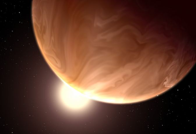 Vue d'artiste de JG436b, un Neptune chaud situé à environ 33 années-lumière de la Terre. La planète est toujours un casse-tête, comme le sont toutes les Neptunes chaudes. Crédit : avec l'aimable autorisation de l'Institut des sciences du télescope spatial